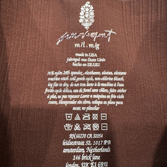 NWOT Free People High-Rise 7/8 Length Good Karma Leggings - Picture 6 of 6